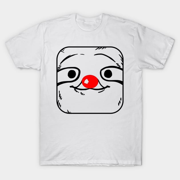 Red Nose Sloth 2022 T-Shirt by Boo Face Designs